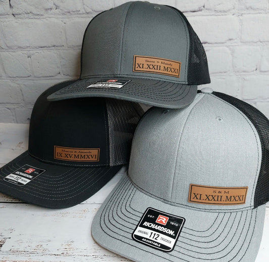Personalized Roman Numeral Trucker Hat