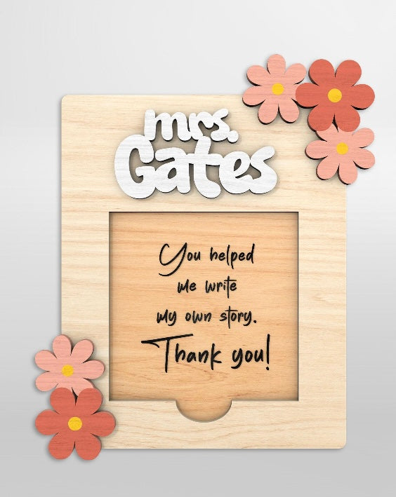 Personalized Teacher Note Holder