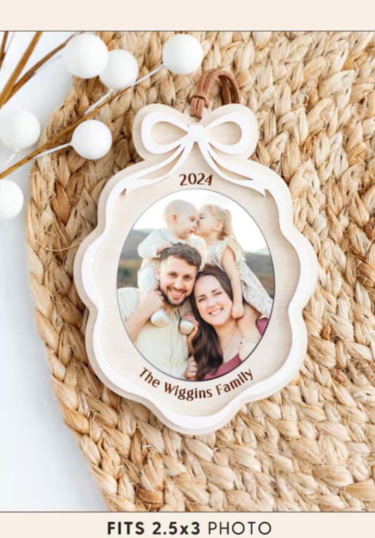 Personalized Photo Frame Ornament