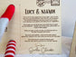 Elf I'm Back Sign with Footprints